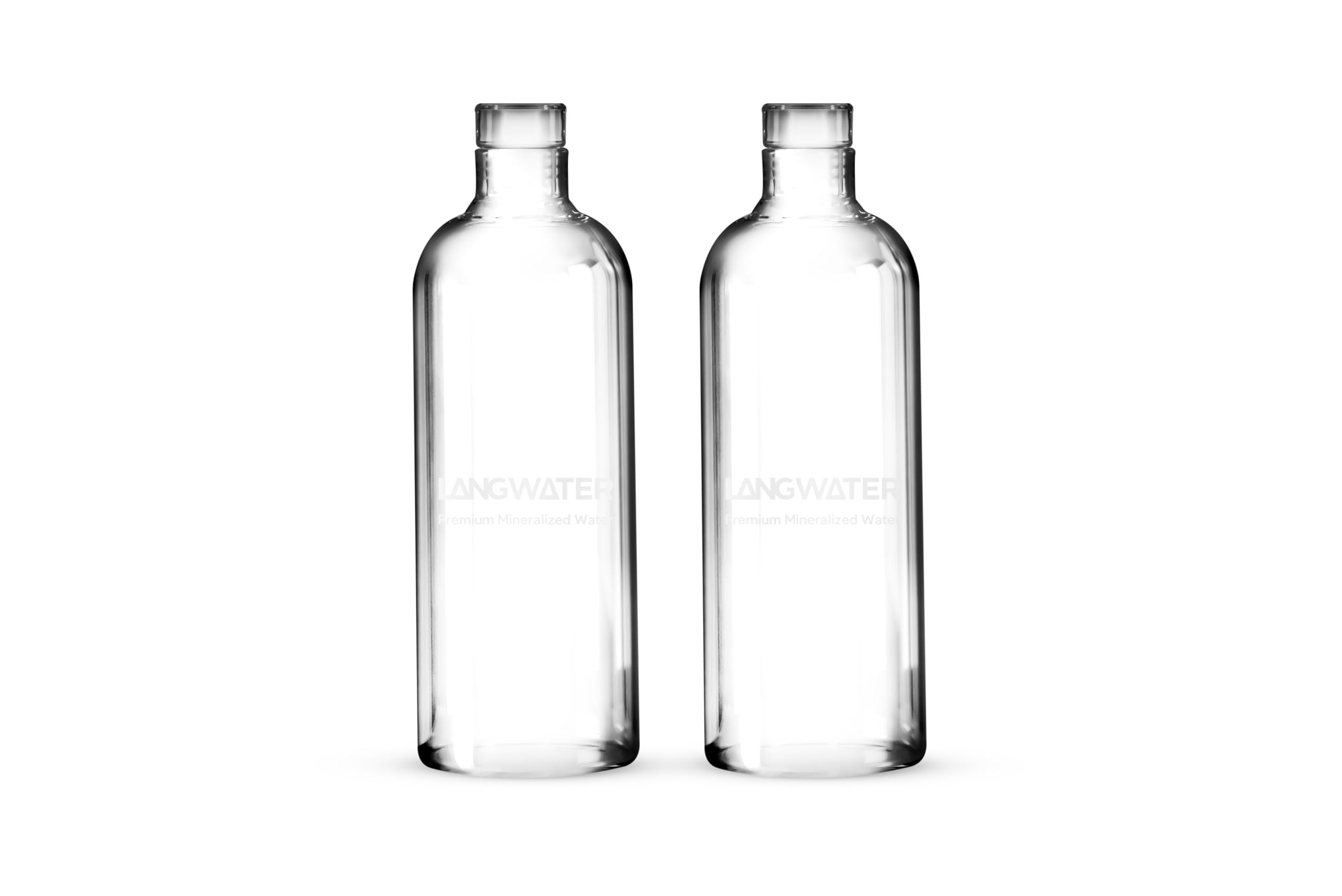 Lang Accessories lot 2 bouteilles verre 1 L bouchon métal borosilicate
