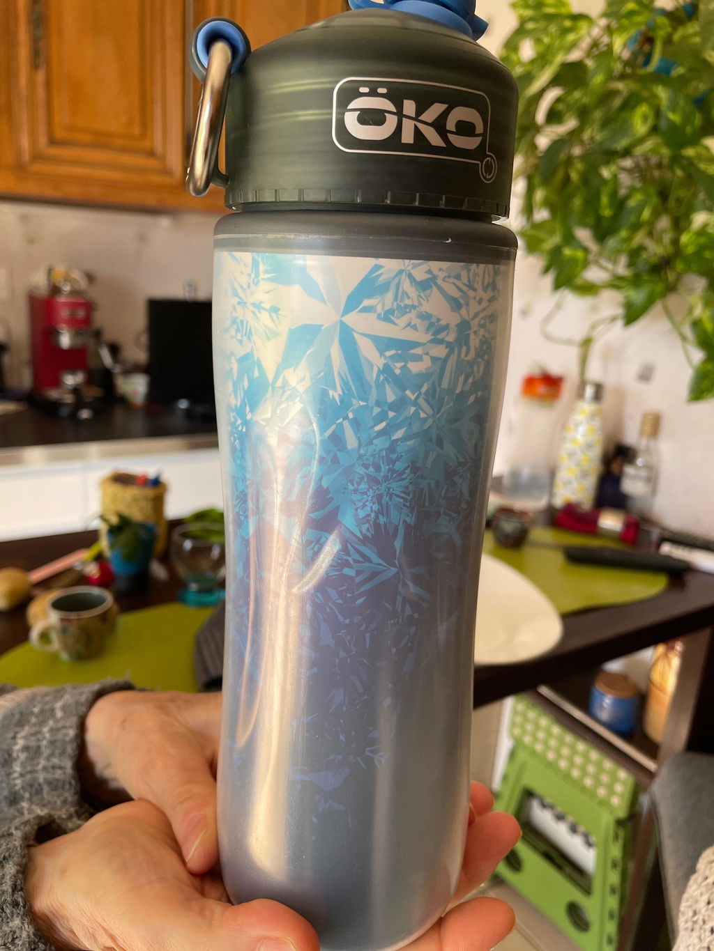 ÖKO Fresh gourde filtrante isotherme 600 mL bleu filtre inclus
