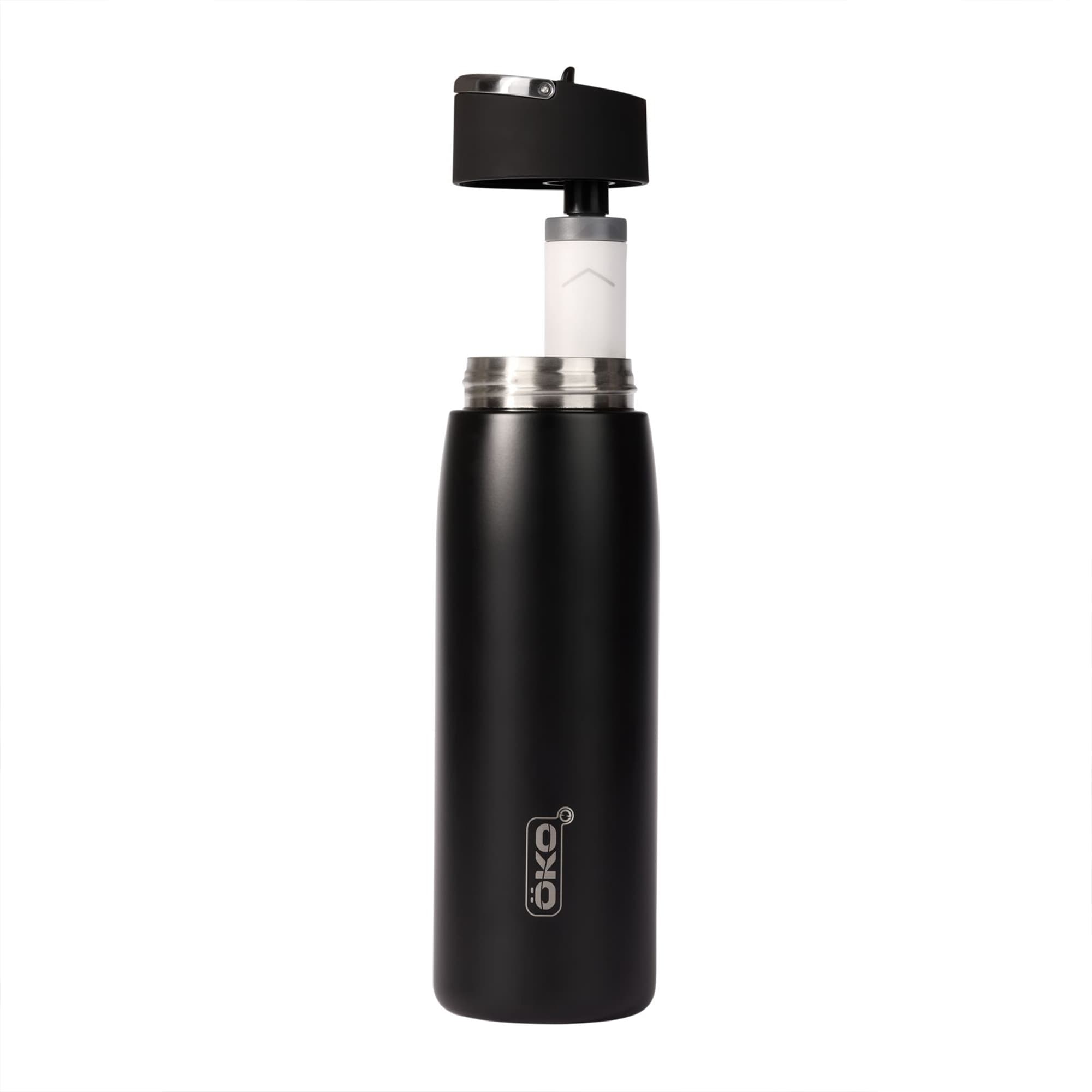 ÖKO DUO Gourde filtrante isotherme Noir pack 2 + kits