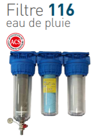 TALASSA Filtration domestique Filtre 116 eau de pluie maison