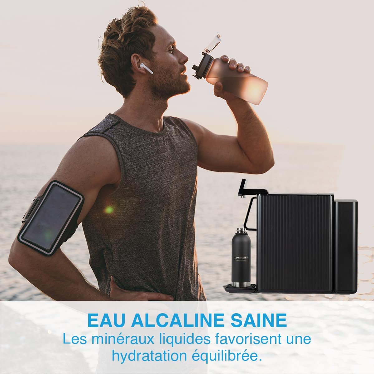 Lang Starter Kits TheWell2 osmoseur noir + arôme pêche UV