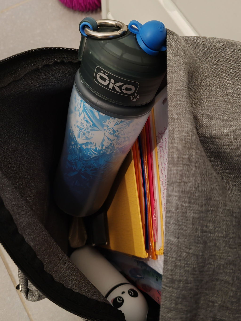ÖKO Fresh gourde filtrante isotherme 600 mL bleu filtre inclus