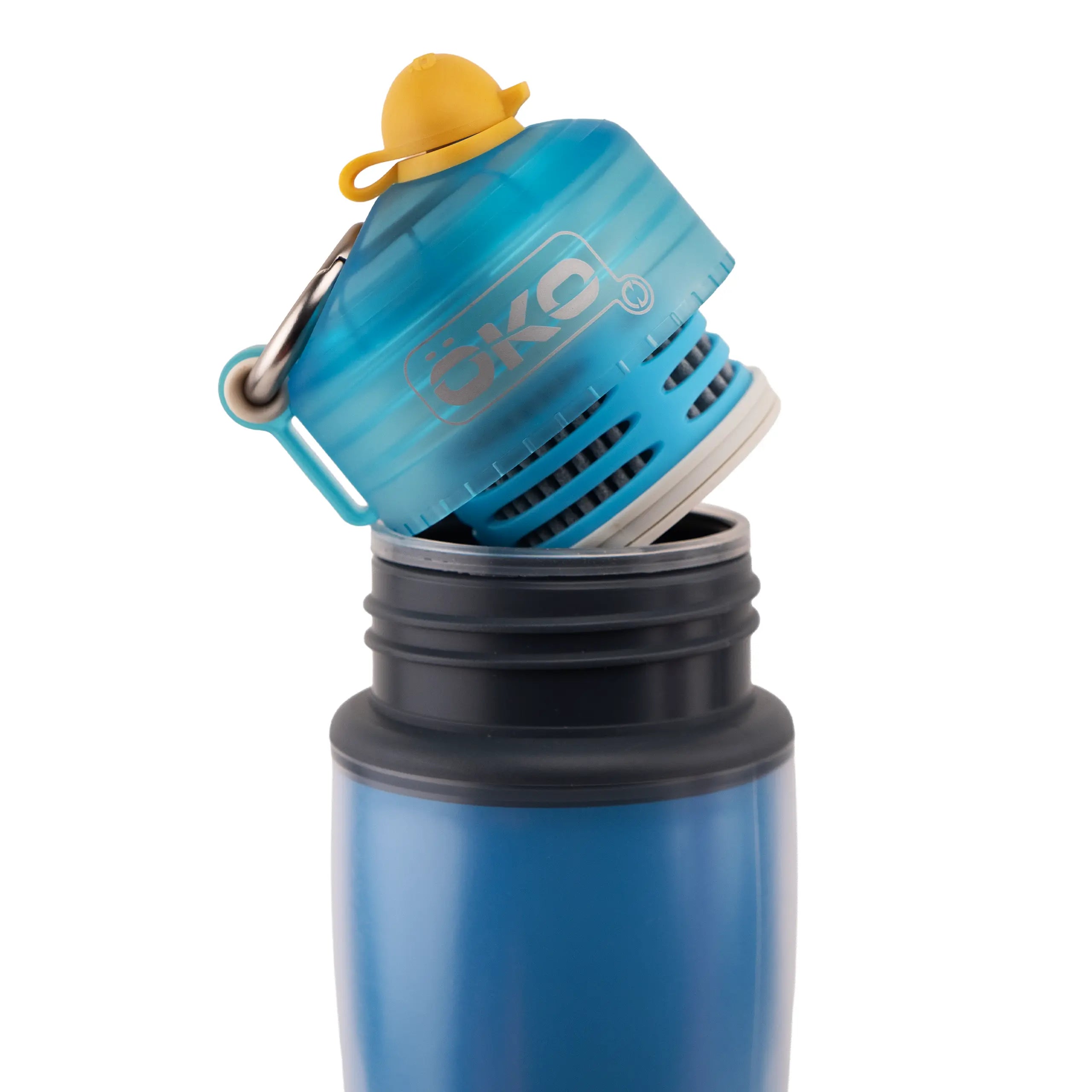 ÖKO Fresh gourde filtrante isotherme 600 mL bleu filtre inclus