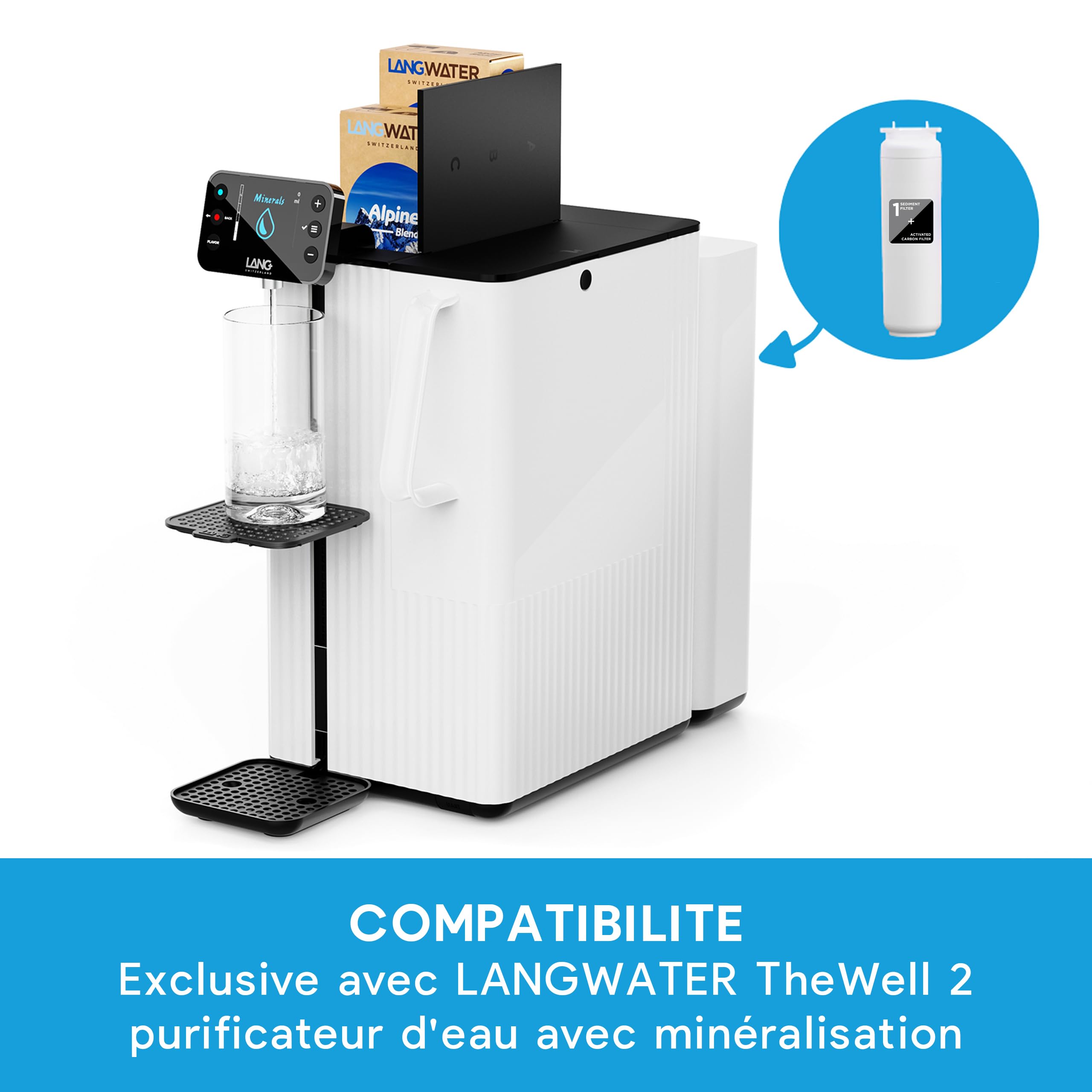 Lang Filters TheWell2 cartouche eau sédiments + charbon 1 an