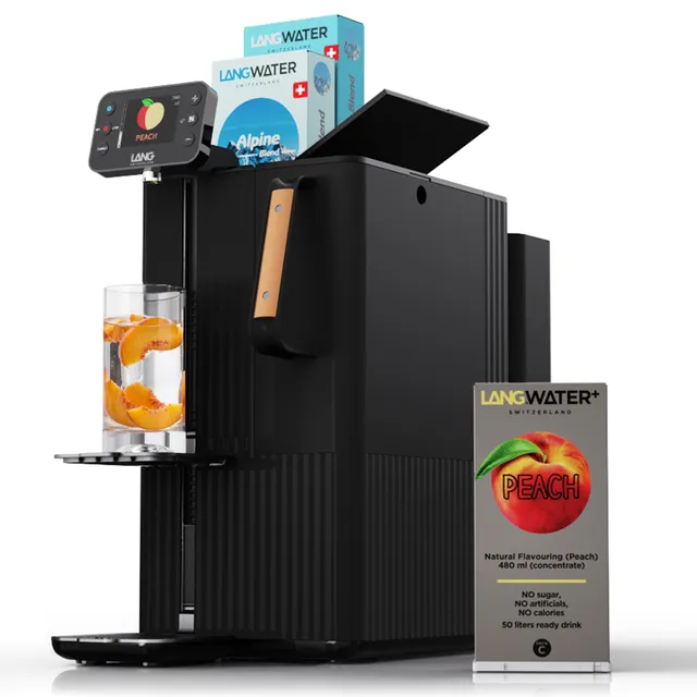 Lang Starter Kits TheWell2 osmoseur noir + arôme pêche UV