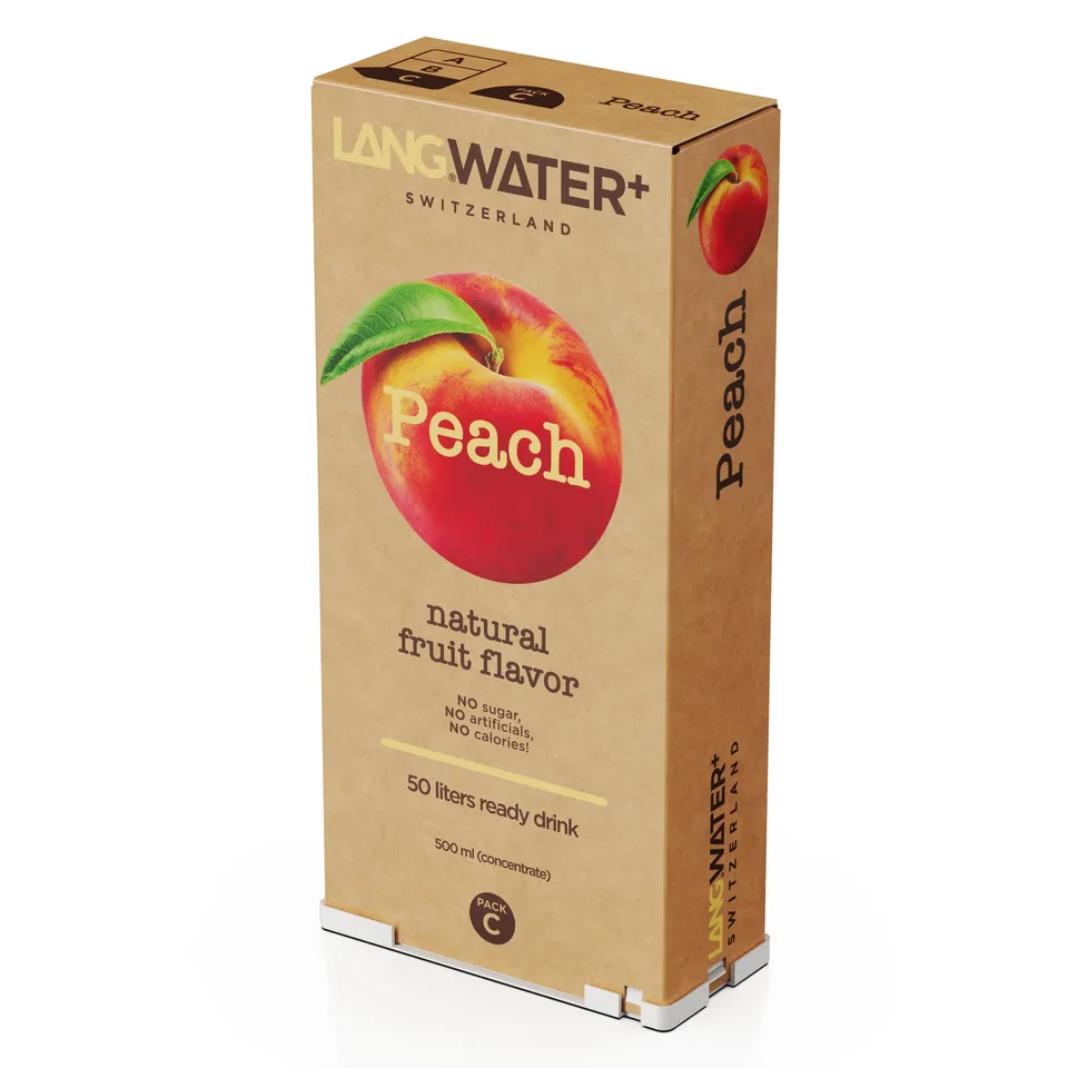Lang Flavors arôme eau pêche naturelle sans sucre 50 L