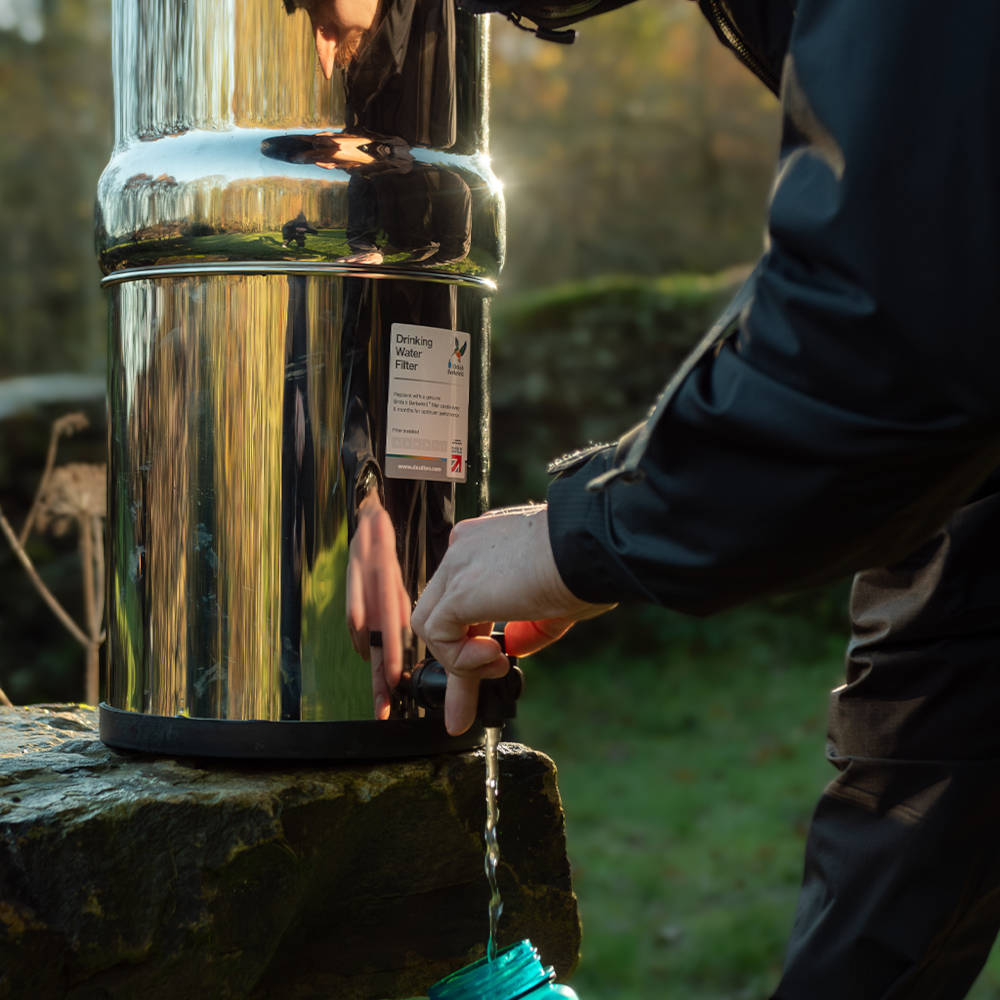 British Berkefeld Inox 8,5L Fontaine à Eau 2 Filtres Ultra Sterasyl